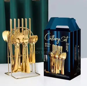Gold 24pcs Kitchen Spoons