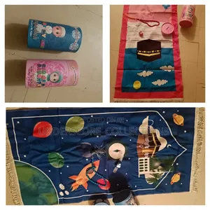 Kids Muslim Prayer Mat With Time Counter,Tashbihi Na Storage Cylinder
