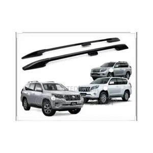 Prado Roof Mount Black Rails for Sturdy Base Carrying Luggage