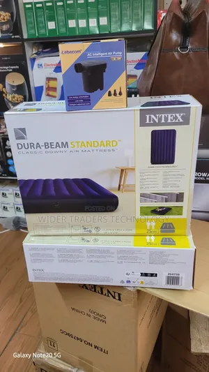 Intex Inflatable Mattress With Free Electric Pump 
 4*6