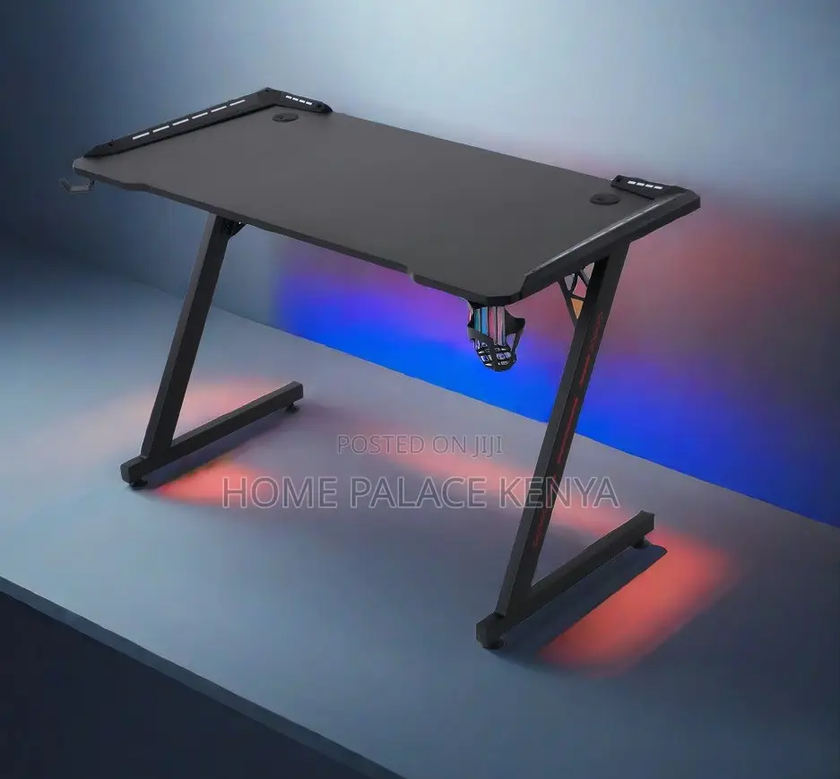 Gaming Table: 1.2m Led Light Gaming Computer Table