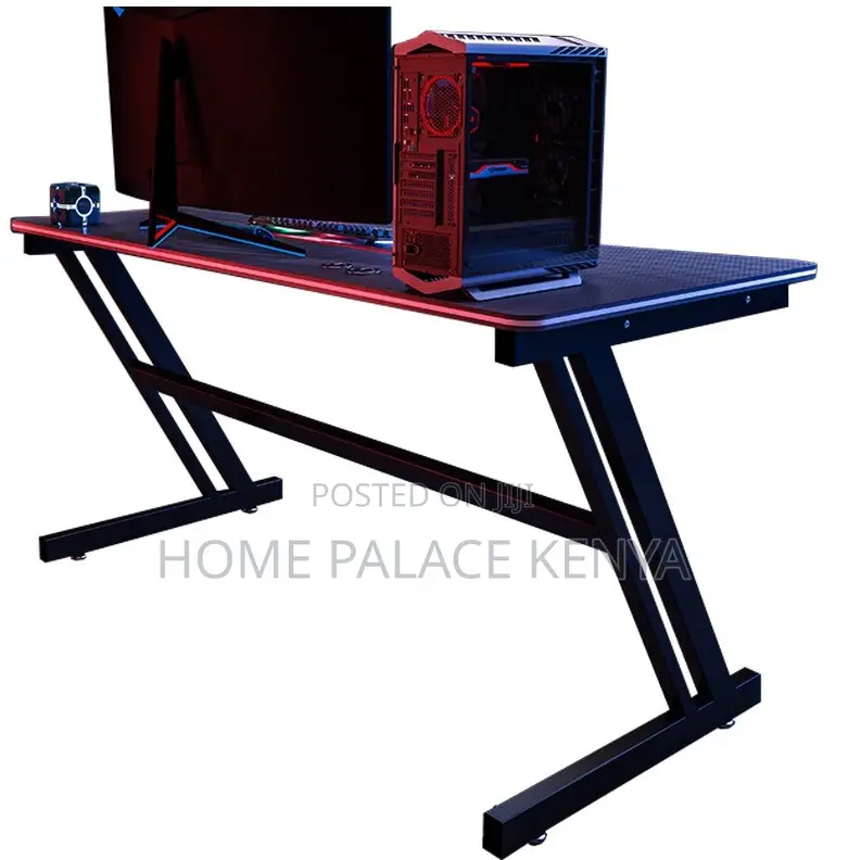 Gaming Table: 1.2m Led Light Gaming Computer Table