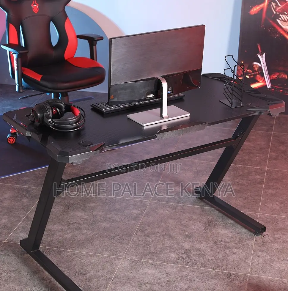 Gaming Table: 1.2m Led Light Gaming Computer Table