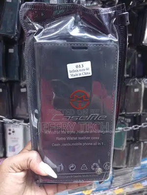 Infinix Note 60 Book-Style Flip Cover Folded Into a Kickstand