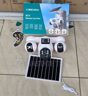 V380 4 Lens 4g Solar Outdoor Solar CCTV Camera PTZ Camera