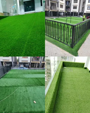 Plush Artificial Green Grass Carpets For Exterior Compounds