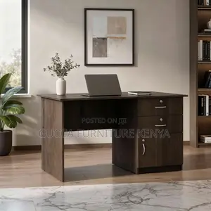 Brown Customized Home Study Area Desk