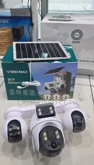 4g Solar Powered 4 Lens Wifi Security Camera With Motion Detection
