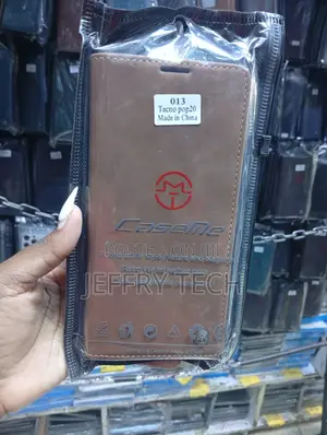 Tecno Pop 20 Faux Leather, Magnetic Clasp Case