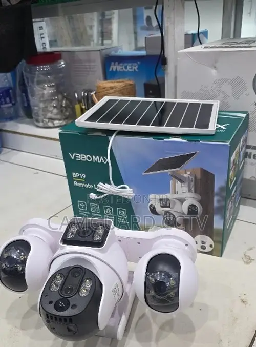 V380 Pro 4 Lens Outdoor Security Camera With Pan Tilt Zoom Function