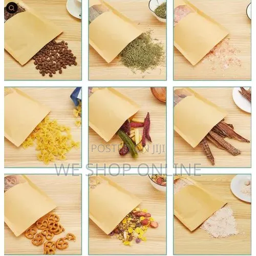 10*15cm, 50pcs Kraft Pouch Bags