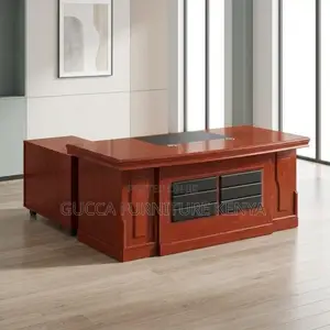 1800mm Mahogany Boss L-Shaped Work Table