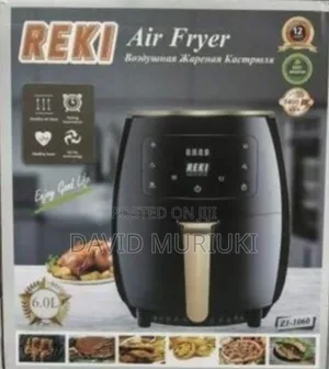 Reki 6ltr Air Fryer Metallic(Nonstick)Oven