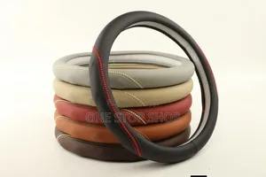 Premium Nonslip Leather Comfortable Grip Super Control Steering Cover