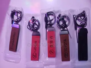 Car Custom Logo Metal Leather Key Chains for Mercedes,Lexus,Bmw,Toyota
