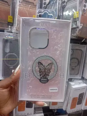Apple iPhone 14 Pro Max Luxury Glitter Cute Butterfly-Plating
