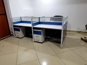 4-Seater Office Workstation Cluster