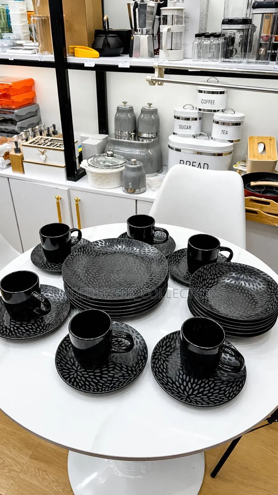 24pcs Black Dinner