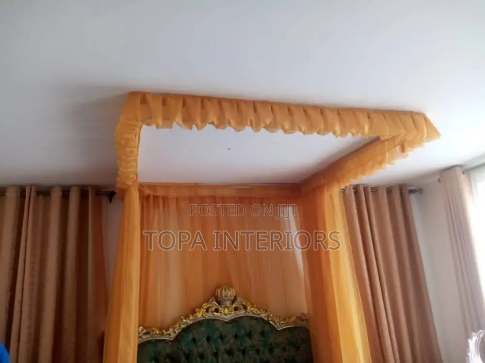 Yellow Custom Made Ceiling Mosquito Nets Supply Only