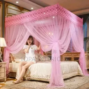 Machine Washable Canopy 4 Stand Mosquito Nets for Air BNB