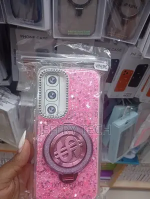 Pink Glitter Phone Case Designed for the Infinix Hot 60 Pro.