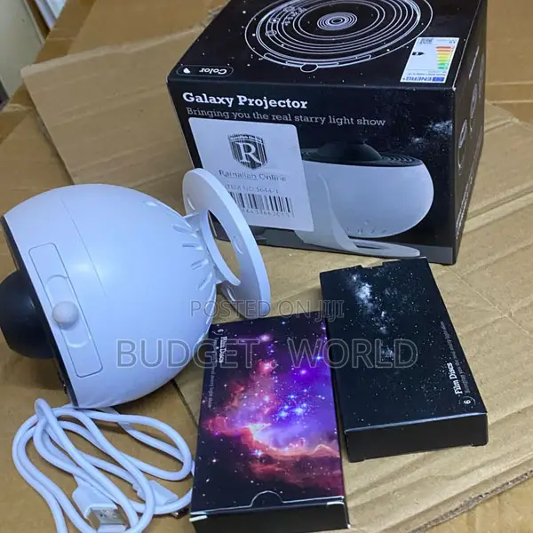 Rotating Star and Galaxy Lamp With Adjustable Cosmic Light Projection