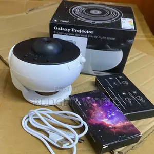 Portable Rotating Galaxy Lamp With Starry Sky and Planet Projections