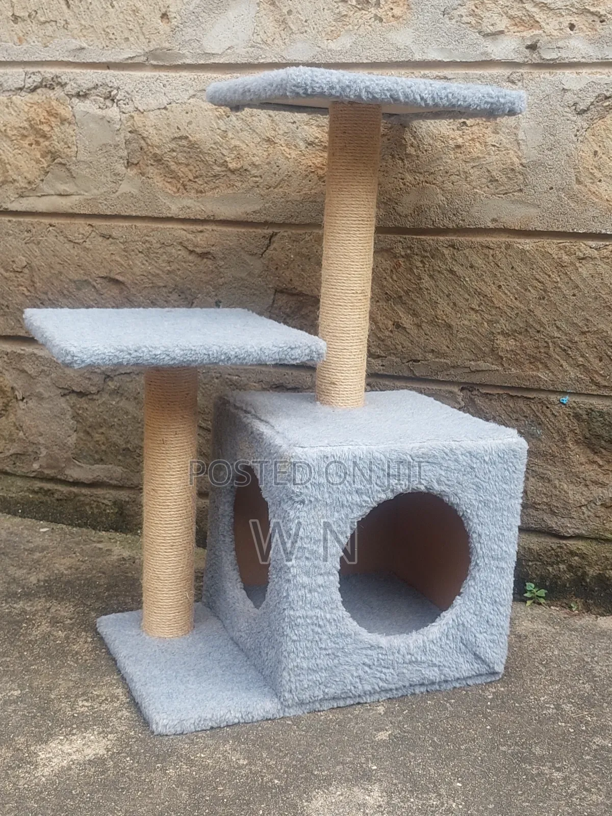Cat Tree House With Scratching Post and Lounge