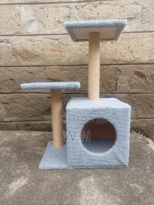 Cat Tree House With Scratching Post and Lounge