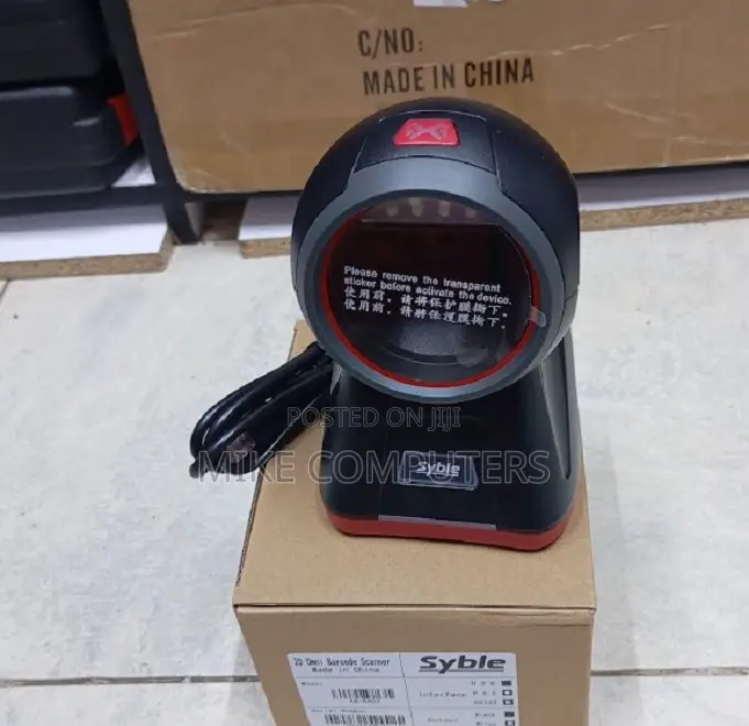 2d Wired Round Table Mount Barcodescanner 8602