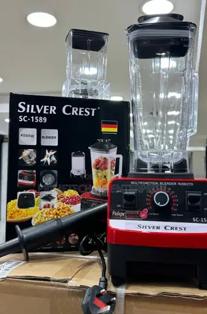 Red Silver Crest Blender