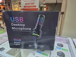 Usb Condenser Microphone RGB Lights for Streaming Gaming