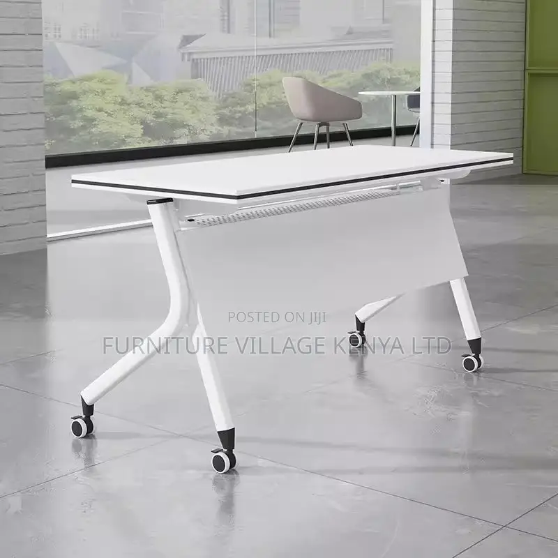 White Folding Office Training and Conference Table