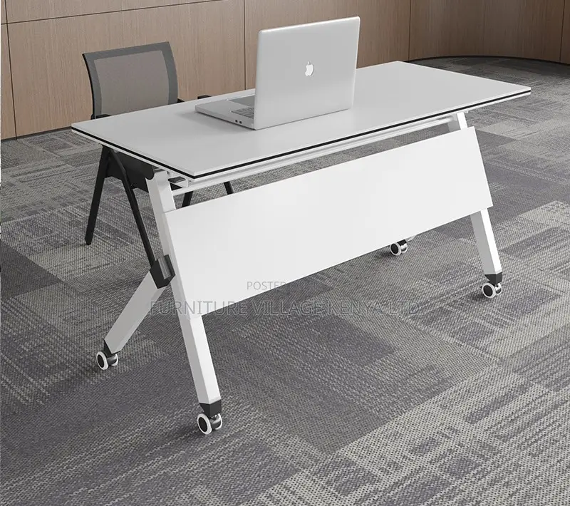 White Folding Office Training and Conference Table