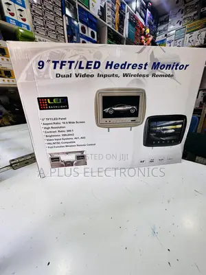 9 Inch Headrest Monitor Screens With Hd Display and Remote Control
