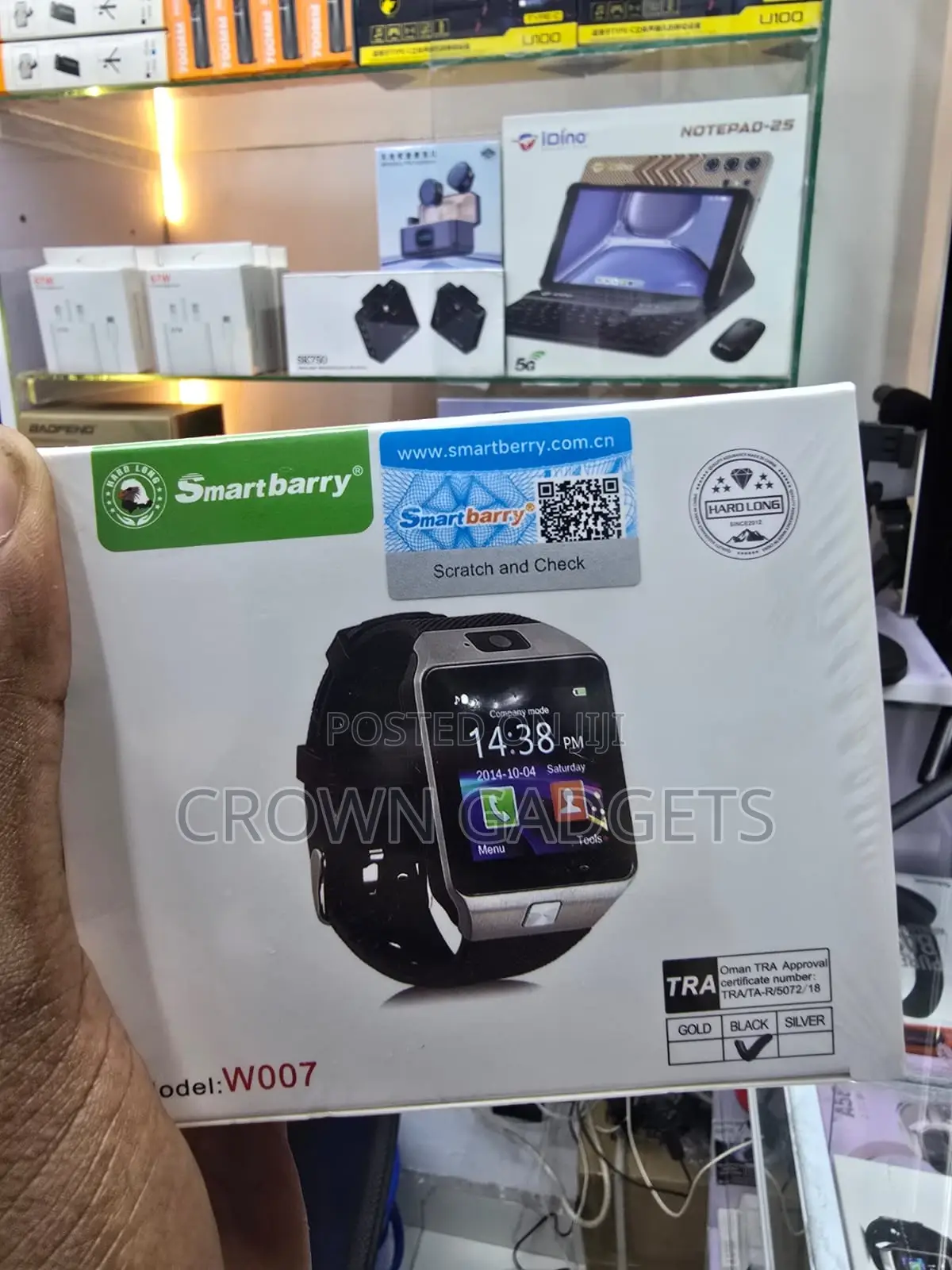 Smartberry W007 Smartwatch Sim Card Camera Bluetooth Watch