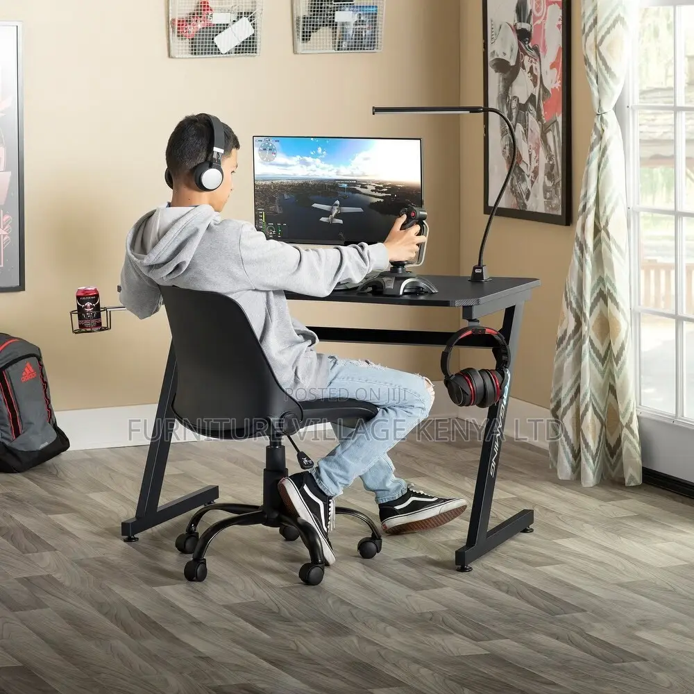 Modern Black Generic Smart Gaming Desk