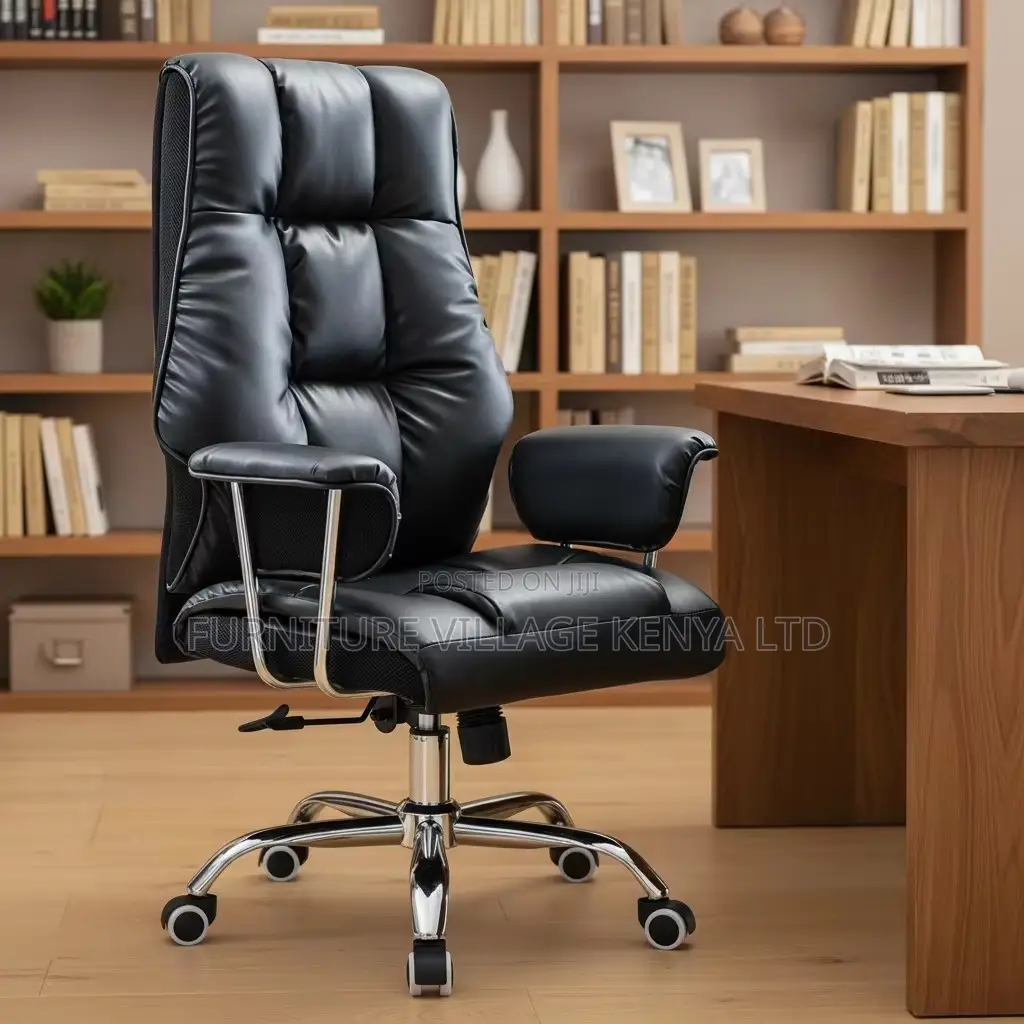 High-Leather Executive Swivel Office Chair