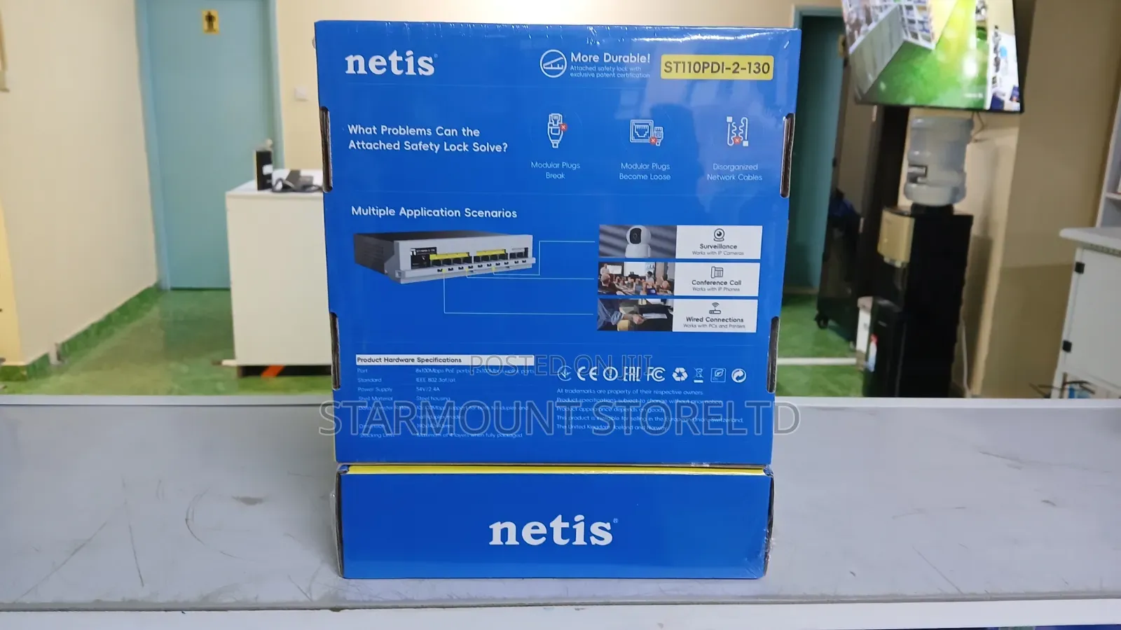 Netis St110pdi-2-130 10 Port Poe Switch