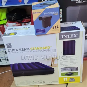 Intex 5*6 Inflatable Mattress With Free Electric Pump.