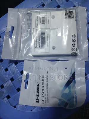Dlink Single Faceplate Cat 6 Complete With Module
