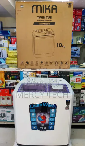 Mika 10kg Twin Tub Washing Machine With Air Dryer Turbo(Mwm12110)