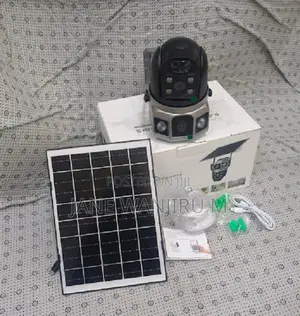 Smart Solar CCTV Camera – Dual Lens Outdoor Security Camera
