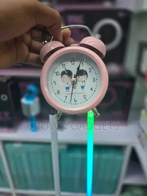 Retro Analog Alarm Clock Twin Bell Metal Desktop Clock