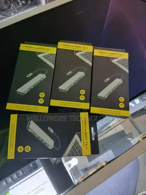Usb C Hub 7 in 1 Adapter Type C to Hdmi Usb Sd Reader Pd Charge Port