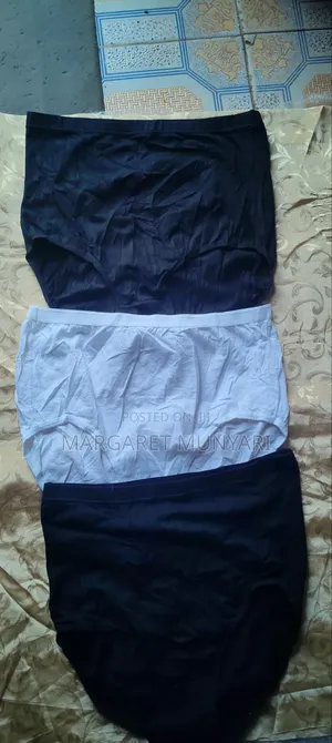 Black, White and Navy Blue Pants