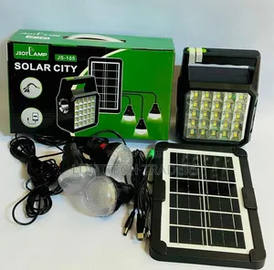 Js- 105 Solar Light With 3 Bulbs