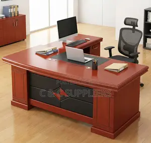 1.6 Meters L-Shaped Office Desk With Side Drawers