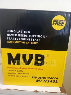 Ns40 M.V.B Battery With High C.C.A