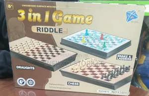 Good Quality 3 in 1 Games Chess ,Draught and Snakes and Ladders